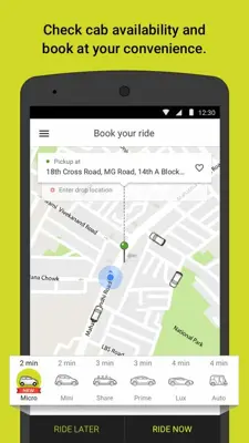 OlaCabs android App screenshot 0