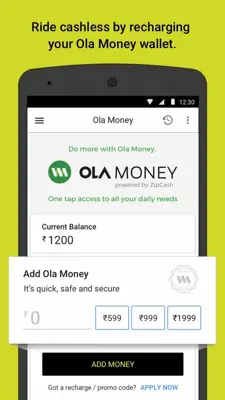OlaCabs android App screenshot 5